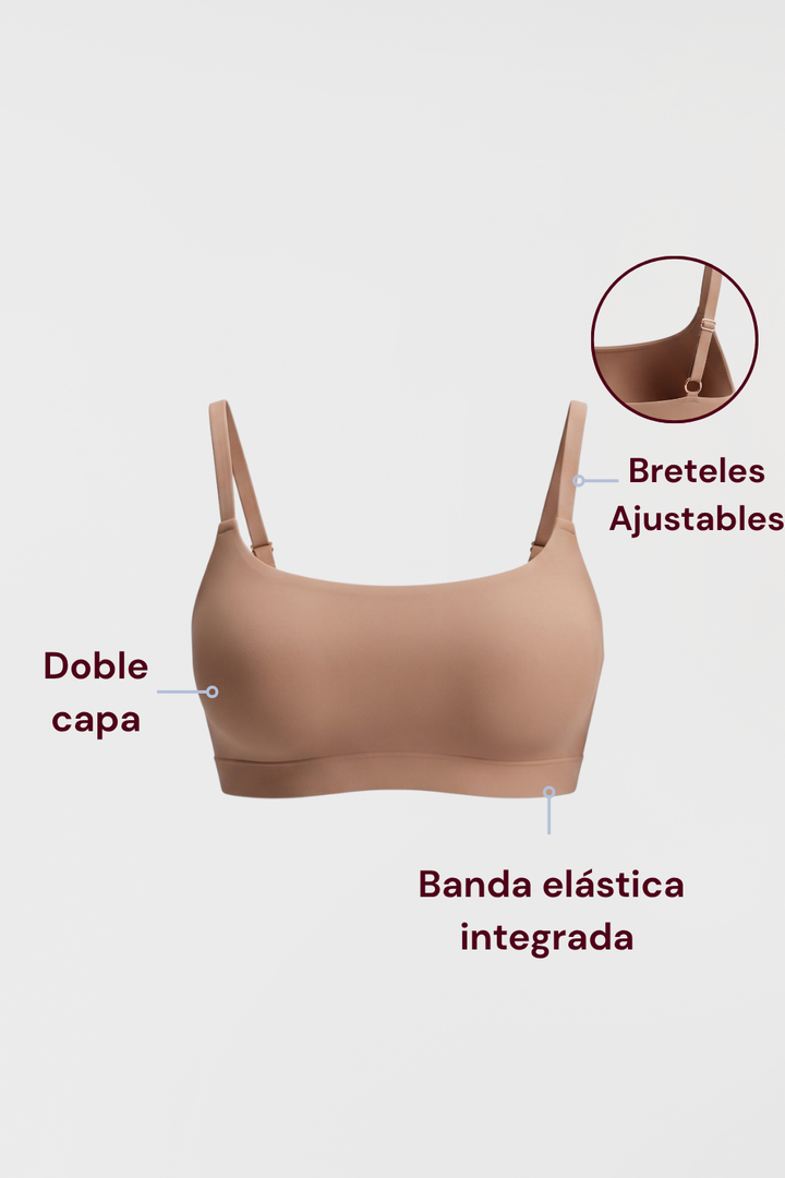Pack 2X Bralettes Everyday (Negro y Arena)