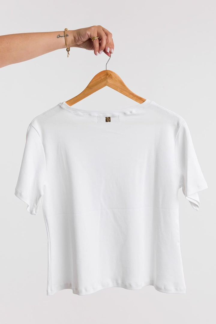 POLERA INTEGRIDAD BLANCA