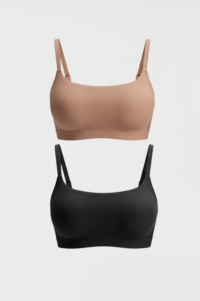 Pack 2X Bralettes Everyday (Negro y Arena)