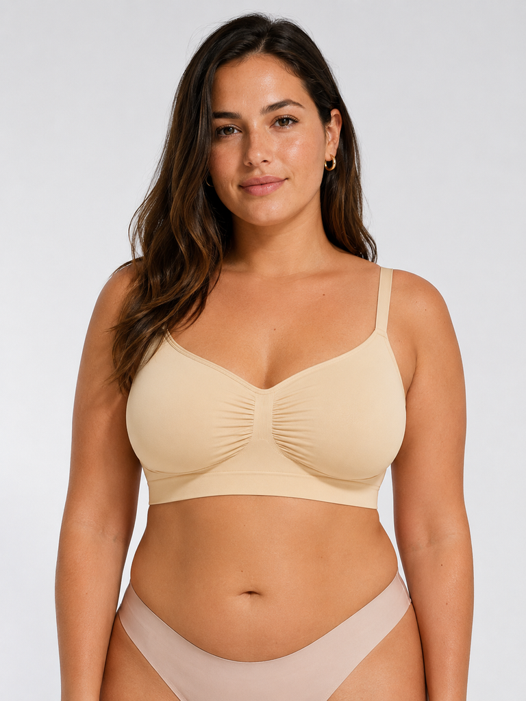 Bralette sin copas ni aros 2RIOS- Blanco